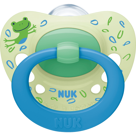 NUK
 Pacifier Signature Silicone, green/blue, 6-18 months, 2 pcs