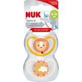 NUK Schnuller Space Silikon, gelb/aprikose, ab 18 Monate, 2 St - VivaVoss