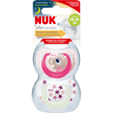 NUK Schnuller Star Day & Night Silikon, pink/weiß, Gr.3, 18 - 36 Monate, 2 St - VivaVoss