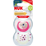 NUK Schnuller Star Day & Night Silikon, pink/weiß, Gr.3, 18 - 36 Monate, 2 St - VivaVoss