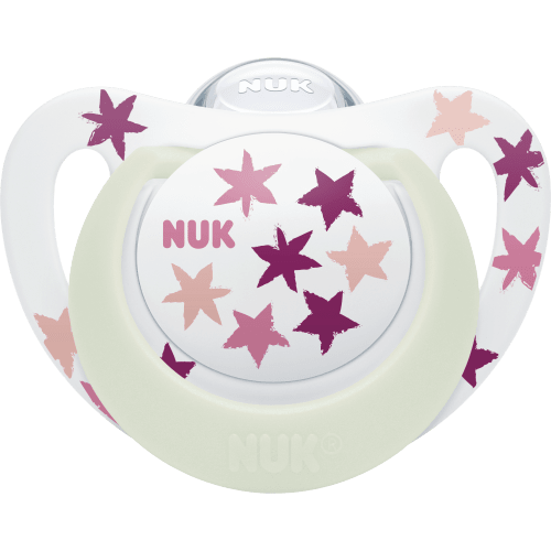 NUK
Schnuller Star Day & Night Silikon, pink/weiß, Gr.2, 6-18 Monate, 2 St