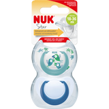 NUK Schnuller Star Silikon, türkis/blau, Gr.3, 18 - 36 Monate, 2 St - VivaVoss