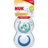 NUK Schnuller Star Silikon, türkis/blau, Gr.3, 18 - 36 Monate, 2 St - VivaVoss