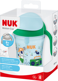 NUK
 Drinking straw cup Motion Cup green, 230 ml, 1 pc