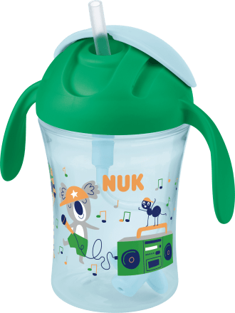 NUK
 Drinking straw cup Motion Cup green, 230 ml, 1 pc