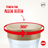 NUK Trinklernbecher Evolution Magic Cup türkis, 230 ml, 1 St - VivaVoss