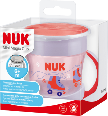 NUK
 Drinking cup Evolution Mini Magic Cup red/purple, 160 ml, 1 pc