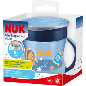NUK Trinklernbecher Mini Magic Cup Night blau, 160 ml, 1 St - VivaVoss