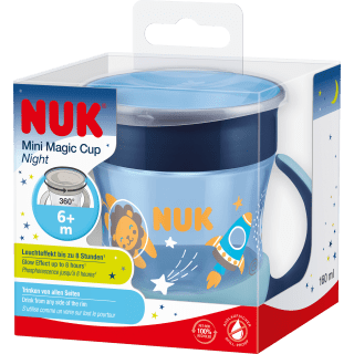 NUK Trinklernbecher Mini Magic Cup Night blau, 160 ml, 1 St - VivaVoss