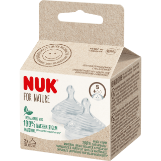 NUK Trinksauger For Nature Silikon Gr. S, ab 6 Monaten, 2 St - VivaVoss