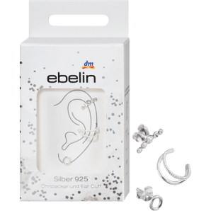Ohrstecker und Ear Cuff 925 Silber, 3 St - VivaVoss