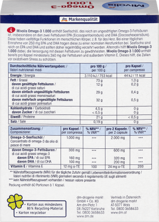 Omega - 3 1000, Kapseln 60 St., 85 g - VivaVoss
