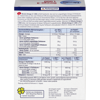 Omega - 3 1000, Kapseln 60 St., 85 g - VivaVoss