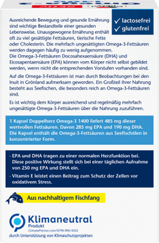 Omega - 3 1400 Kapseln 90 St, 171,3 g - VivaVoss