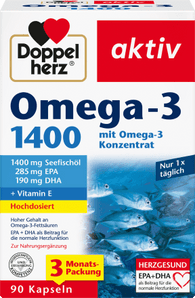Omega - 3 1400 Kapseln 90 St, 171,3 g - VivaVoss