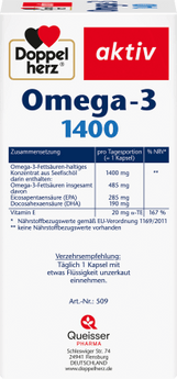 Omega - 3 1400 Kapseln 90 St, 171,3 g - VivaVoss