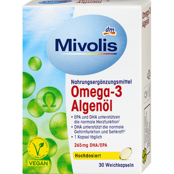 Omega-3 Algenöl Kapseln 30 St Mivolis
