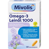 Mivolis Omega-3 Leinöl 1000, 30 St., 47 g – Herz, Kreislauf & Cholesterin image_position | VivaVoss