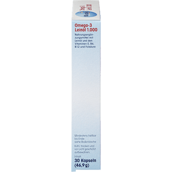 Omega-3 Leinöl 1000, 30 St. Mivolis