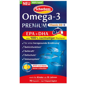 Schaebens Omega-3 Premium Fischöl Kapseln 70 St, 79 g – image_position | VivaVoss