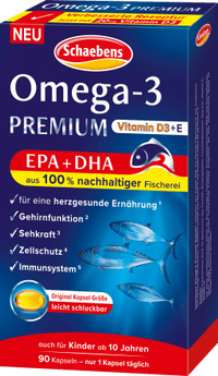 Omega - 3 Premium Fischöl Kapseln 90 St, 79 g - VivaVoss