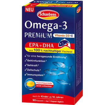 Omega - 3 Premium Fischöl Kapseln 90 St, 79 g - VivaVoss
