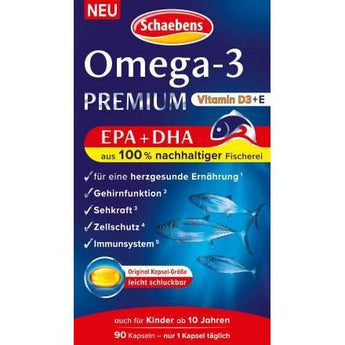 Omega - 3 Premium Fischöl Kapseln 90 St, 79 g - VivaVoss