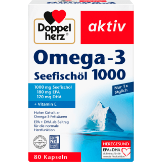 Omega - 3 Seefischöl 1000 Kapseln 80 St., 107,8 g - VivaVoss