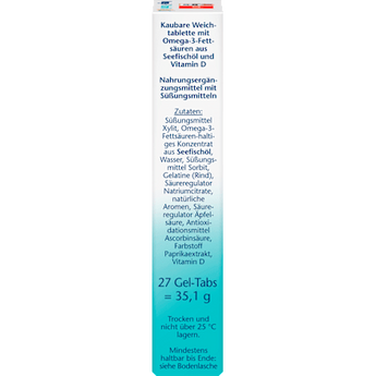 Omega-3 + Vitamin D3 Kids Kautabletten 27 St Doppelherz