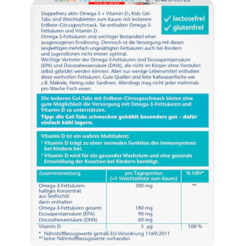 Omega-3 + Vitamin D3 Kids Kautabletten 27 St Doppelherz