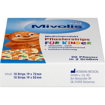 Pflasterstrips für Kinder Mivolis
