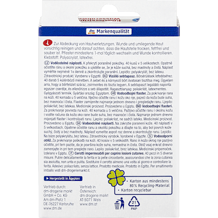 Water-resistant plaster strips, 40 pieces