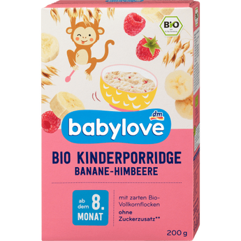 Porridge Banane & Himbeere ab dem 8. Monat, 200 g - VivaVoss