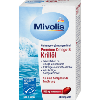 Premium Omega - 3 Krillöl, Kapseln 60 St, 45 g - VivaVoss