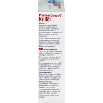 Premium Omega - 3 Krillöl, Kapseln 60 St, 45 g - VivaVoss