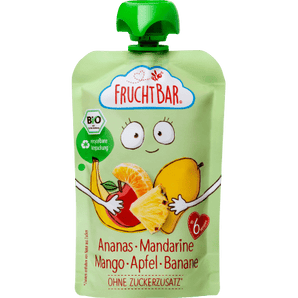Quetschie Ananas - Mandarine - Mango - Apfel - Banane ab 6 Monaten, 100 g Quetschie by FruchtBar – Available at VivaVoss