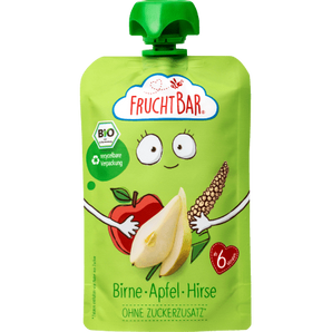 Quetschie Birne, Apfel & Hirse ab 6 Monaten, 100 g - VivaVoss