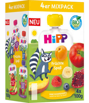 Quetschie Früchtespaß Mixpack ab 1 Jahr (4x100 g), 400 g - VivaVoss