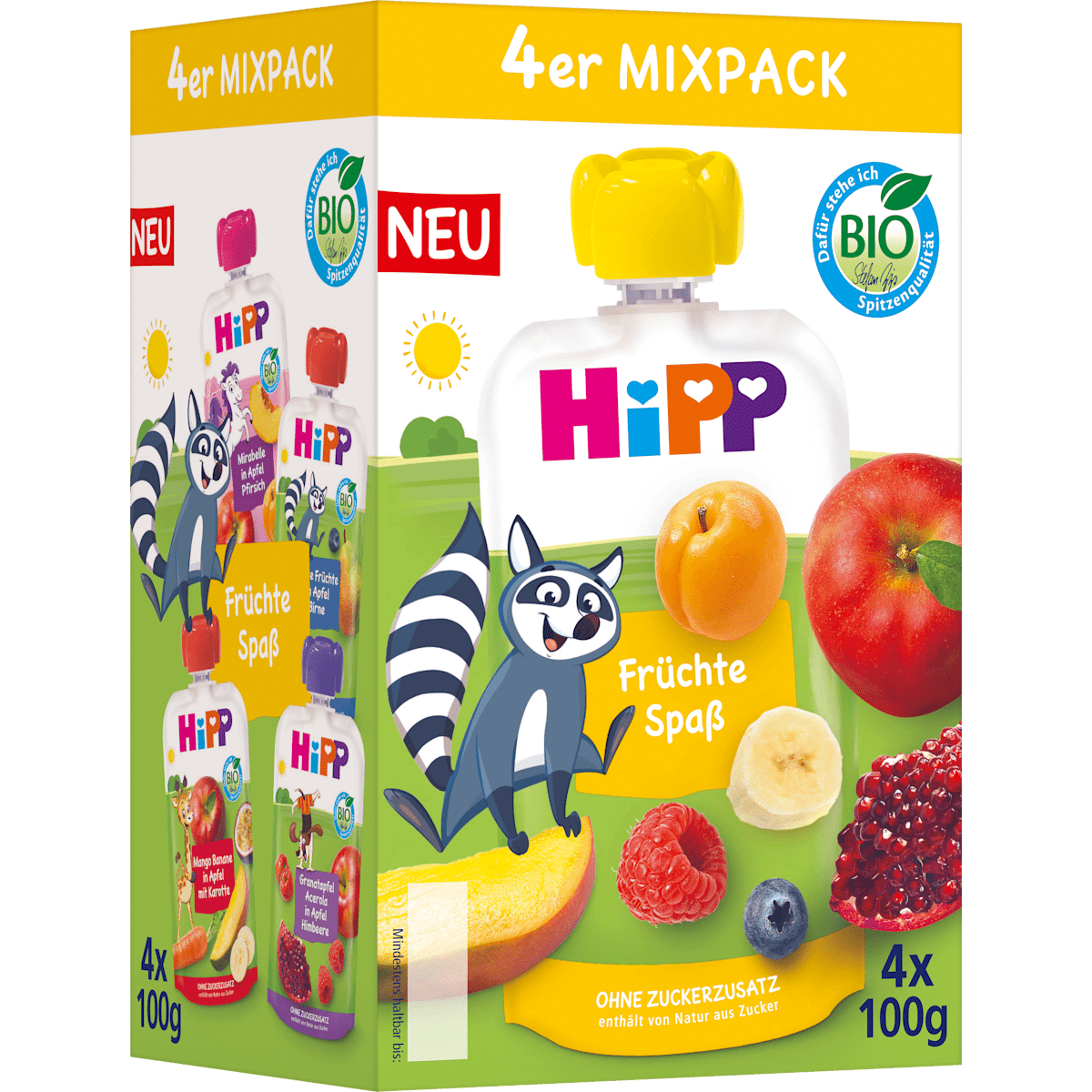 Quetschie Früchtespaß Mixpack ab 1 Jahr (4x100 g), 400 g - VivaVoss