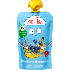Quetschie Heidelbeere, Banane & Reis ab 6 Monaten, 100 g Quetschie by FruchtBar – Available at VivaVoss