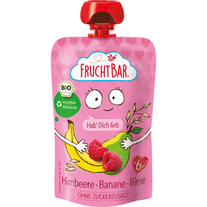 Quetschie Himbeere, Banane, Birne, Haferdrink ab 6 Monaten, 100 g Quetschie by FruchtBar – Available at VivaVoss