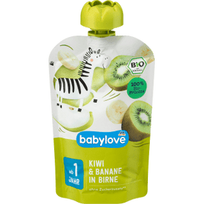 Quetschie Kiwi & Banane in Birne ab 1 Jahr, 100 g Quetschie by BabyLove – Available at VivaVoss