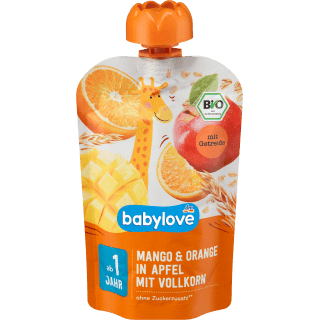 Quetschie Mango & Orange in Apfel mit Vollkorn..., 100 g Quetschie by BabyLove – Available at VivaVoss