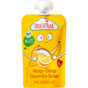 Quetschie Mango, Orange, Kokosmilch & Banane, ab 6 Monaten, 100 g Quetschie by FruchtBar – Available at VivaVoss