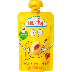 Quetschie Mango Pfirsich Banane ab 6 Monaten, 100 g Quetschie by FruchtBar – Available at VivaVoss