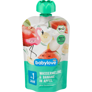 Quetschie Wassermelone & Banane in Apfel ab 1 Jahr, 100 g Quetschie by BabyLove – Available at VivaVoss