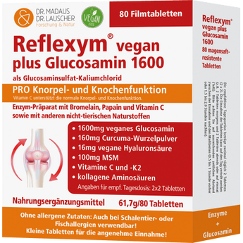 Reflexym vegan plus glucosamin 1600, 80 St - VivaVoss