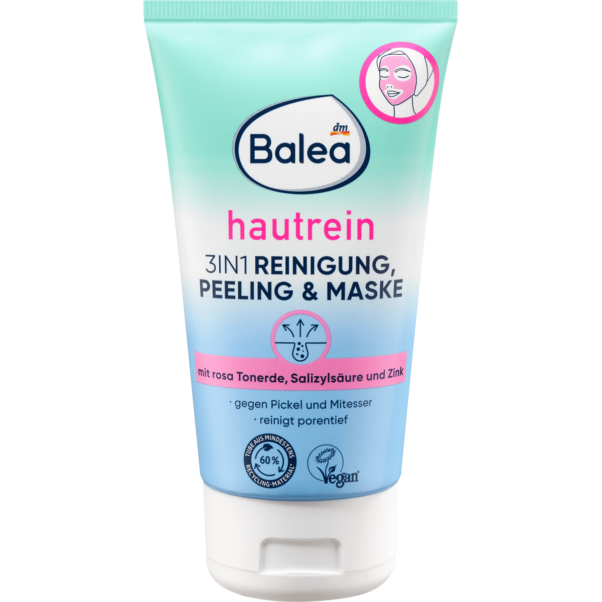Reinigung, Peeling & Maske 3in1 hautrein, 150 ml Balea, Pflege & Parfum,Gesicht,Anti Pickel & Mitesser by Balea – Available at VivaVoss