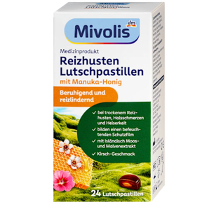Reizhusten Lutschpastillen mit Manuka-Honig-Füllung Mivolis