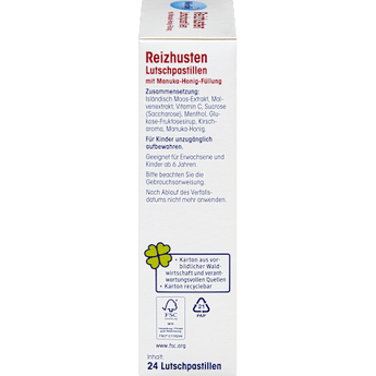 Reizhusten Lutschpastillen mit Manuka-Honig-Füllung Mivolis